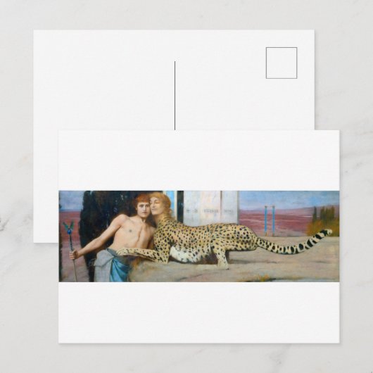 De jurken, Fernand Khnopff Briefkaart (Voorkant / Achterkant)