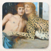 De jurken, Fernand Khnopff Kartonnen Onderzetters (Voorkant)