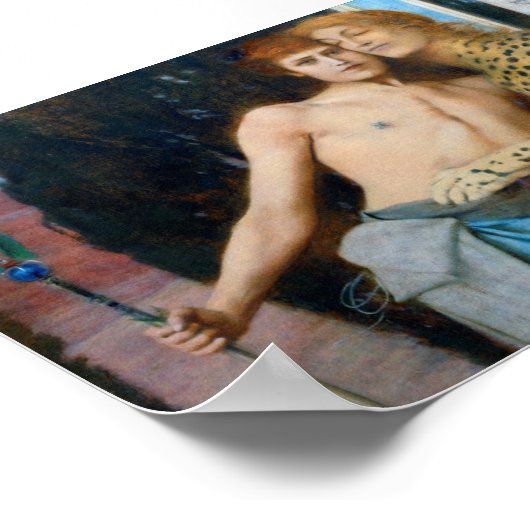 De jurken, Fernand Khnopff Poster (Hoek)