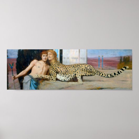 De jurken, Fernand Khnopff Poster (Voorkant)