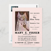 De jurken van het Briefkaart Ellen Terry (Voorkant / Achterkant)