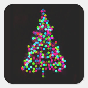 De Juwelen van de kerstboom Vierkante Sticker
