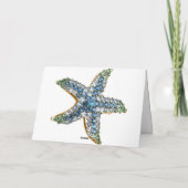 De Juwelen van de zeester danken u (editable) Lege Bedankkaart (Achterkant)