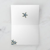 De Juwelen van de zeester danken u (editable) Lege Bedankkaart (Binnen)