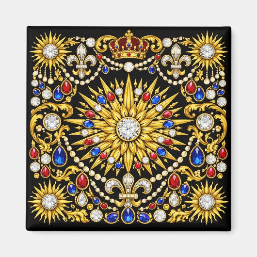 De juwelen van het paleis van de Zonnekoning Versa Magneet (Voorkant)