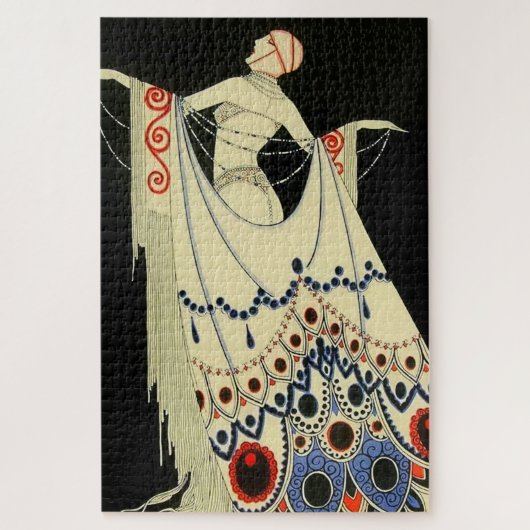 "De juwelen zijn" Art Deco van Jose Carlos Legpuzzel (Verticaal)