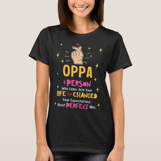 De K POP Definition voor Oppa T-shirt (Voorkant)