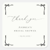 De K Vierkante Sticker (Voorkant)