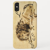 DE KAAP LEEUW LIGGEND, Sepia, Zwart Monogram Case-Mate iPhone Case (Achterkant)