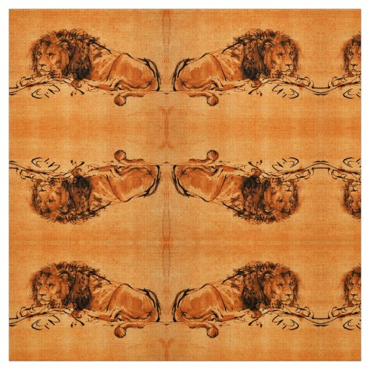 DE KAAPLEEUW LIGGEND, Oranje geel Stof (Swatch)