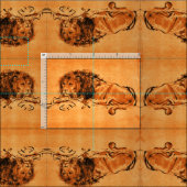 DE KAAPLEEUW LIGGEND, Oranje geel Stof (Delen)