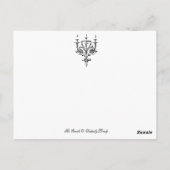 De kaars briefkaart (Achterkant)