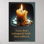 De kaars die huilde poster (Voorkant)