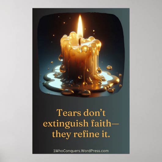 De kaars die huilde poster (Voorkant)