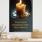 De kaars die huilde poster (Keuken)