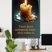 De kaars die huilde poster (Thuiskantoor)