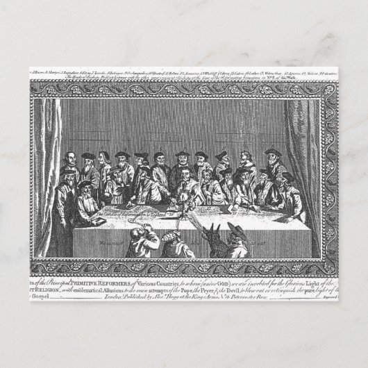 De kaars van de Hervorming zijn verlicht" Briefkaart (Voorkant)