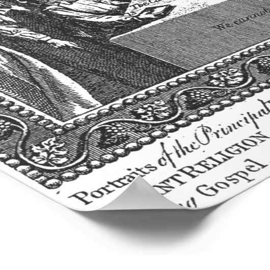 De kaars van de Hervorming zijn verlicht" Poster (Hoek)