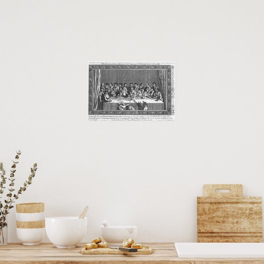 De kaars van de Hervorming zijn verlicht" Poster (Keuken)