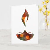 de kaars van diwalidiya bokeh kaart (Gele Bloem)