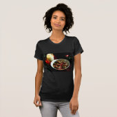 De Kaars van het Koekje van Kerstmis T-shirt (Voorkant volledig)