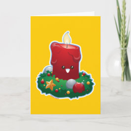De Kaars van Kerstmis Feestdagen Kaart