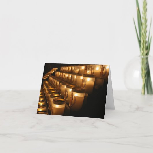 De Kaarsen van het Gebed van Notre Dame Kaart (Voorkant)