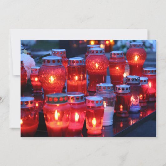 De kaarsverlichting kaart (Voorkant)