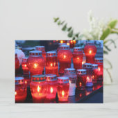 De kaarsverlichting kaart (Staand voorkant)