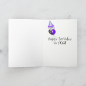 De kaarsvraagteken van de verjaardag kaart (Binnen)