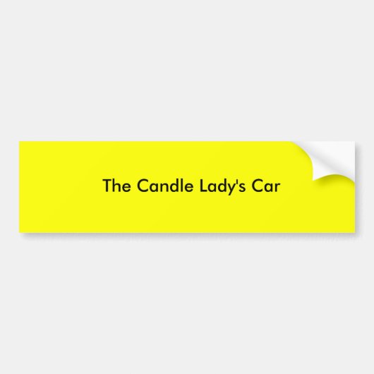 De kaarsvrouwe-auto bumpersticker (Voorkant)