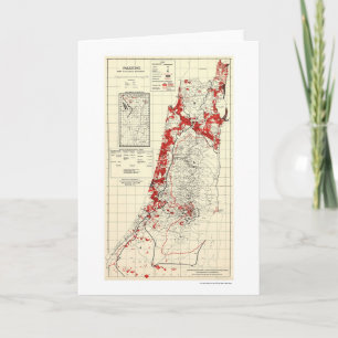 De Kaart 1949 van het Dorp van Palestina