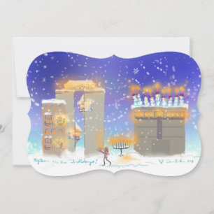 De KAART 2015 van de Chanoeka van Hanukkahville