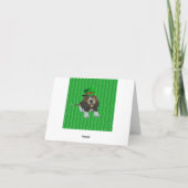 De Kaart Basset Hound Gelukkige St.Patrick van de (Achterkant)