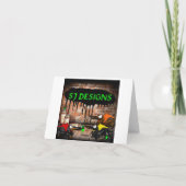 De Kaart Batdog en Superdog van Halloween van de (Achterkant)