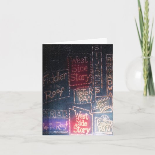 De Kaart/de Uitnodigingen van Broadway ~ (Voorkant)