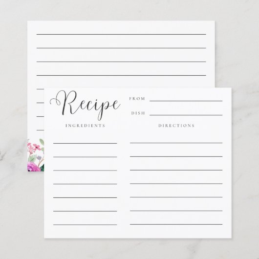 De Kaart die het KeukenVrijgezellenfeest ontvangt (Voorkant / Achterkant)