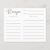 De Kaart die het KeukenVrijgezellenfeest ontvangt (Voorkant)