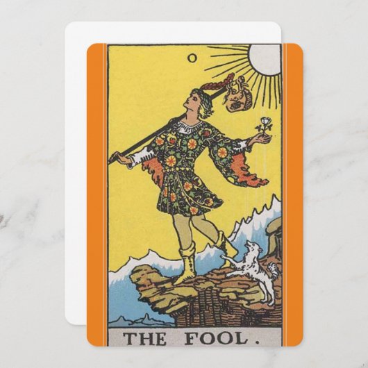 De Kaart Fool Tarot (Voorkant / Achterkant)