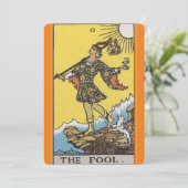 De Kaart Fool Tarot (Staand voorkant)