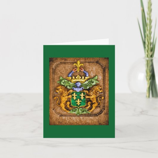 De Kaart Forest Green van het Wapenschild van de (Voorkant)