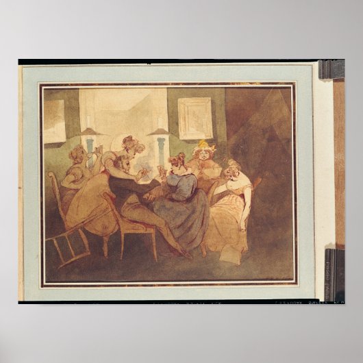 De Kaart Game na 1830 Poster (Voorkant)