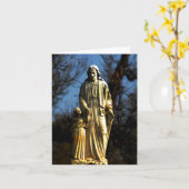 De kaart-godsdienstig-Christen van de Dag van Kaart (Gele Bloem)