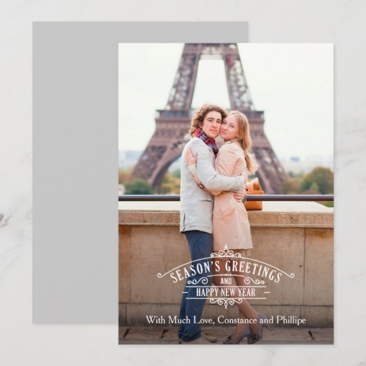 De Kaart Groupon van de Foto van de Groeten van (Voorkant / Achterkant)