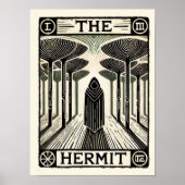 De Kaart Hermit Tarot Poster (Voorkant)