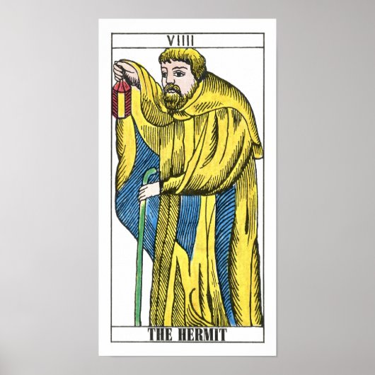 De Kaart Hermit Tarot Poster (Voorkant)