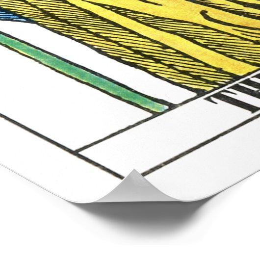 De Kaart Hermit Tarot Poster (Hoek)