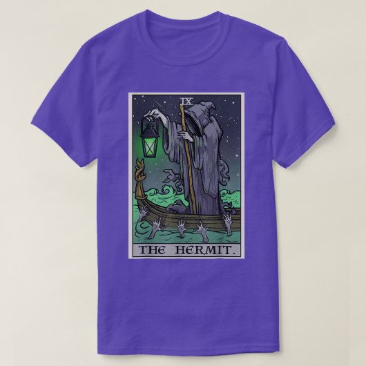 De Kaart Hermit Tarot T-shirt (Design voorkant)