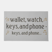 De kaart, het Horloge, de Sleutels, en de Mat van (Voorkant)