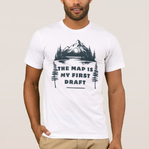 De kaart is mijn eerste ontwerp, daarna improvisee t-shirt